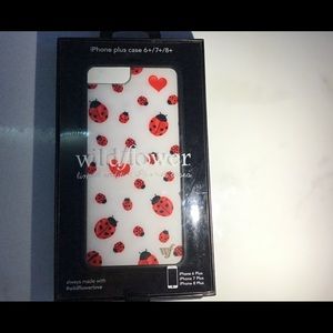 Ladybug wildflower case for iPhone 8+/7+/6+